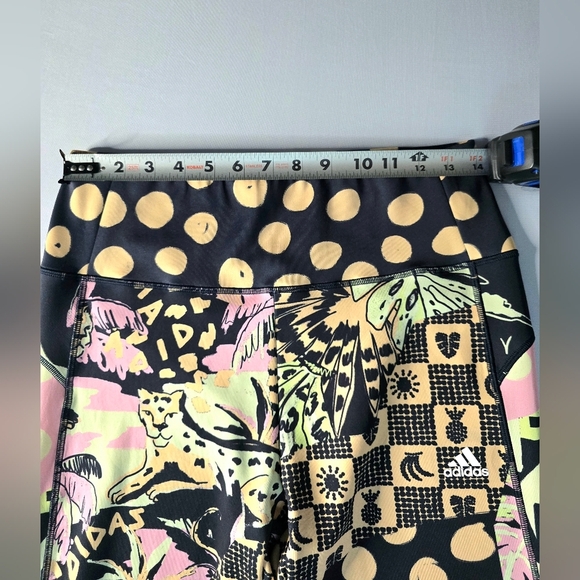 Farm Rio Addidas Leggings Size Large - Picture 3 of 7